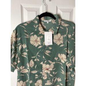 Mens Fashion Nova Rich short sleeve woven top button up